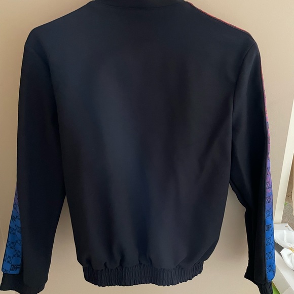 Off-White Bomber Jacket with Rainbow Detailing - Picture 8 of 8